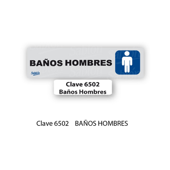 SENAL DE BANOS HOMBRES 6502